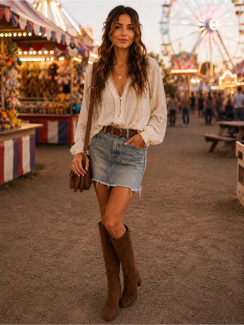 Brown Suede Women's Boots